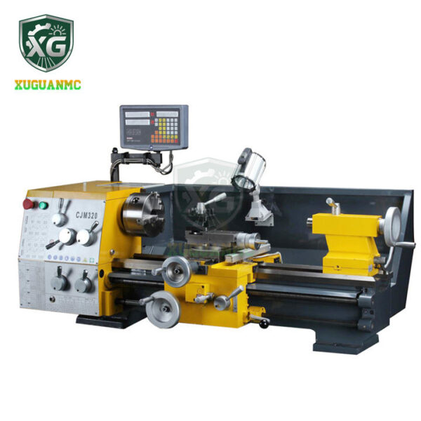conventional lathe engine metal lathe mini manual machine with factory price cjm320b